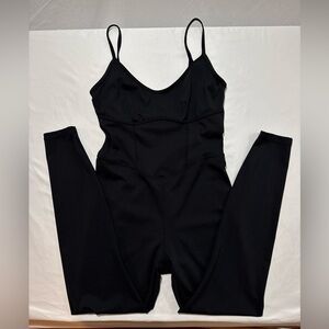 JOY LAB Jumpsuit Womens Size Medium Black Spaghetti Strap Unitard Jumper One Pc